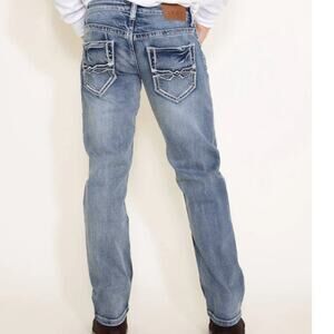 Established 1897 medium wash Elliot straight leg jean men's 38 X 30‎